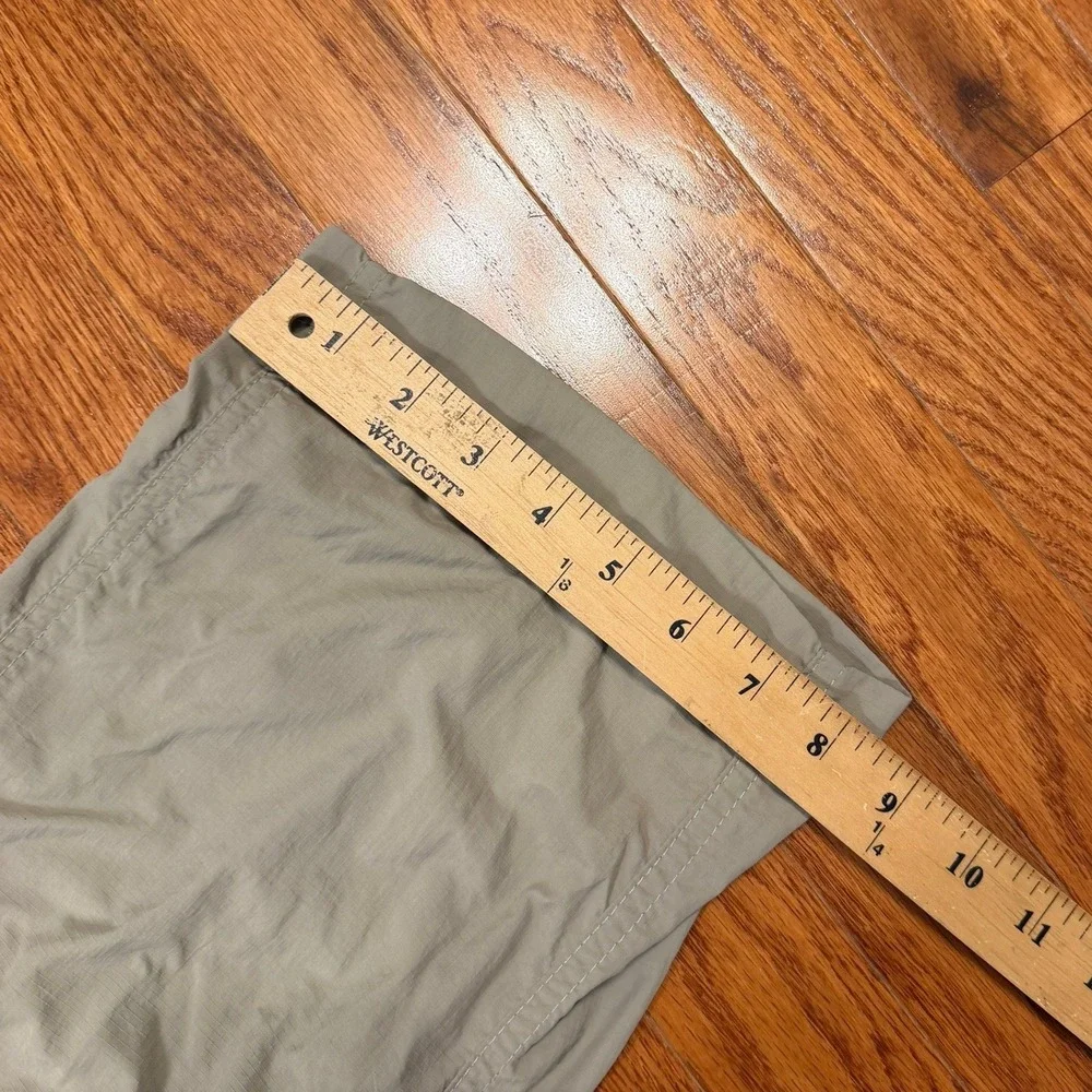 Columbia Convertible Cargo Pants Mens 34x32 Tan Hiking Outdoor Nylon Belted
